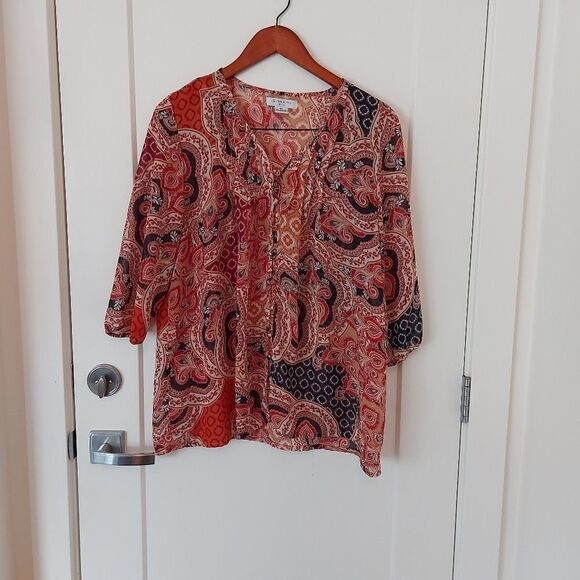💥HOST Pick💥 Liz Claiborne sheer blouse petite - Picture 1 of 5